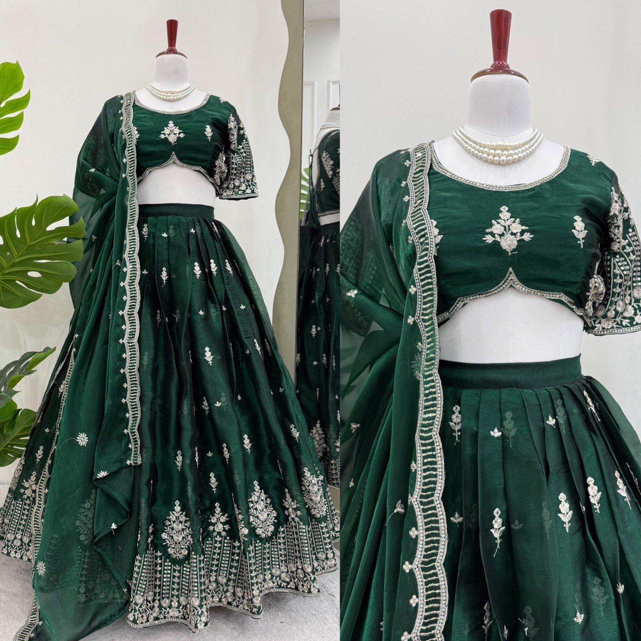 Heavy Boutique Lehenga Set in Premium Jimi Choo Fabric