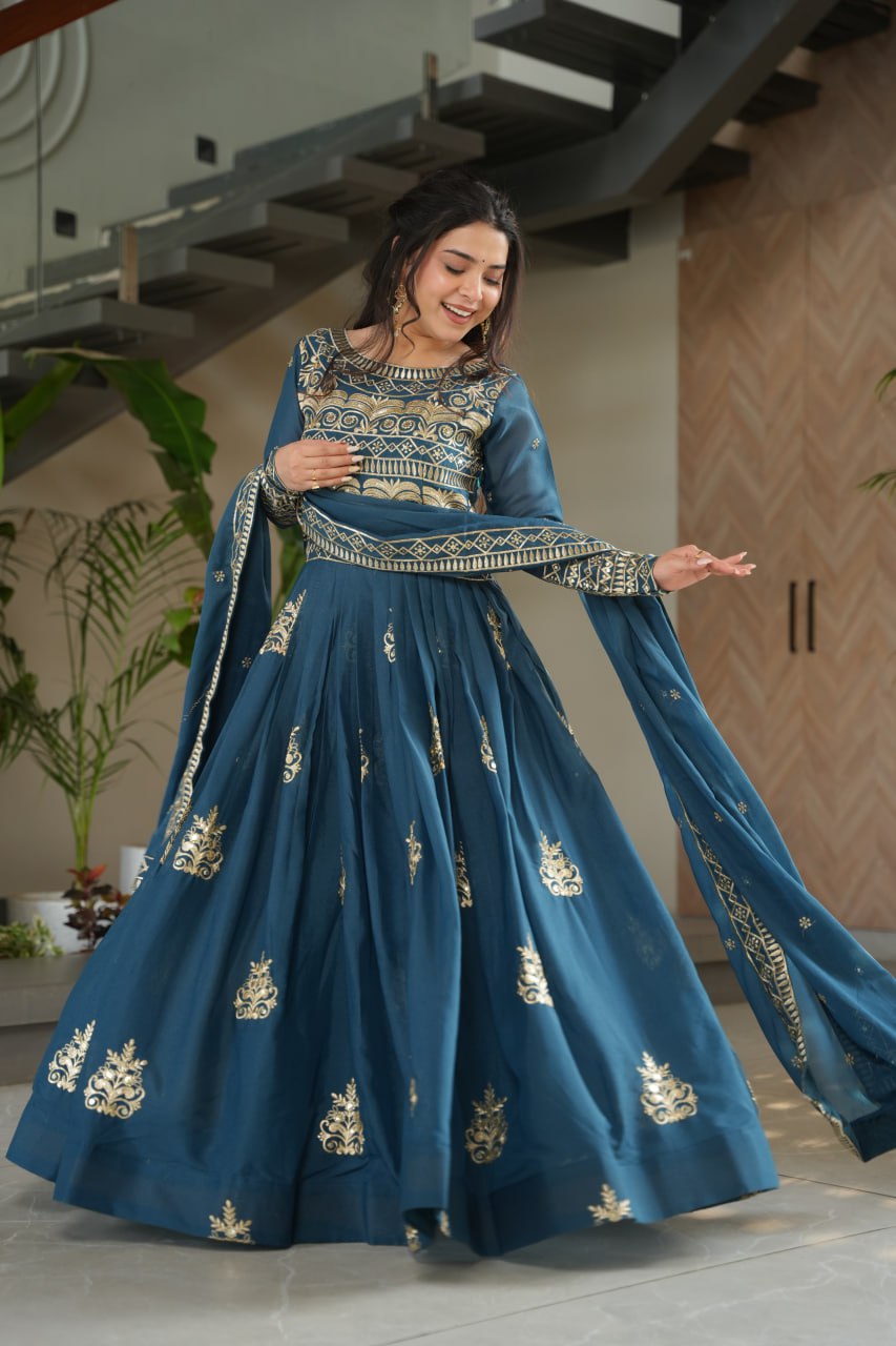 Premium Readymade Gown with Dupatta