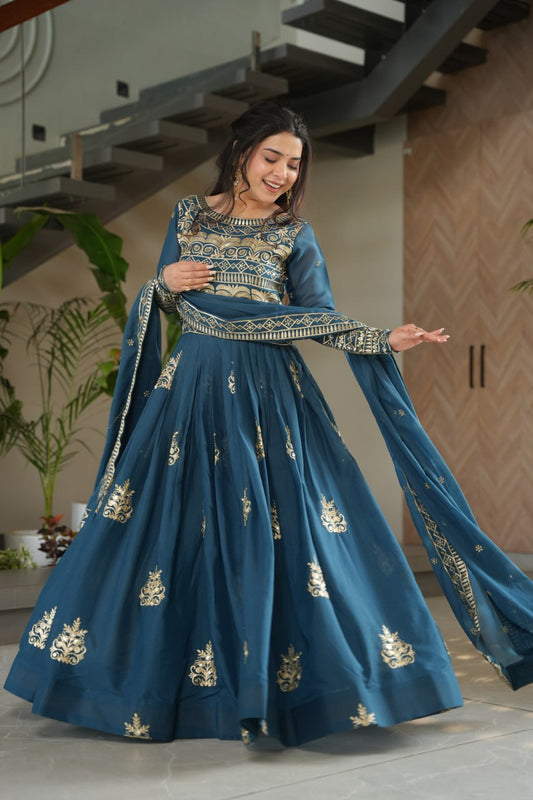 Premium Readymade Gown with Dupatta