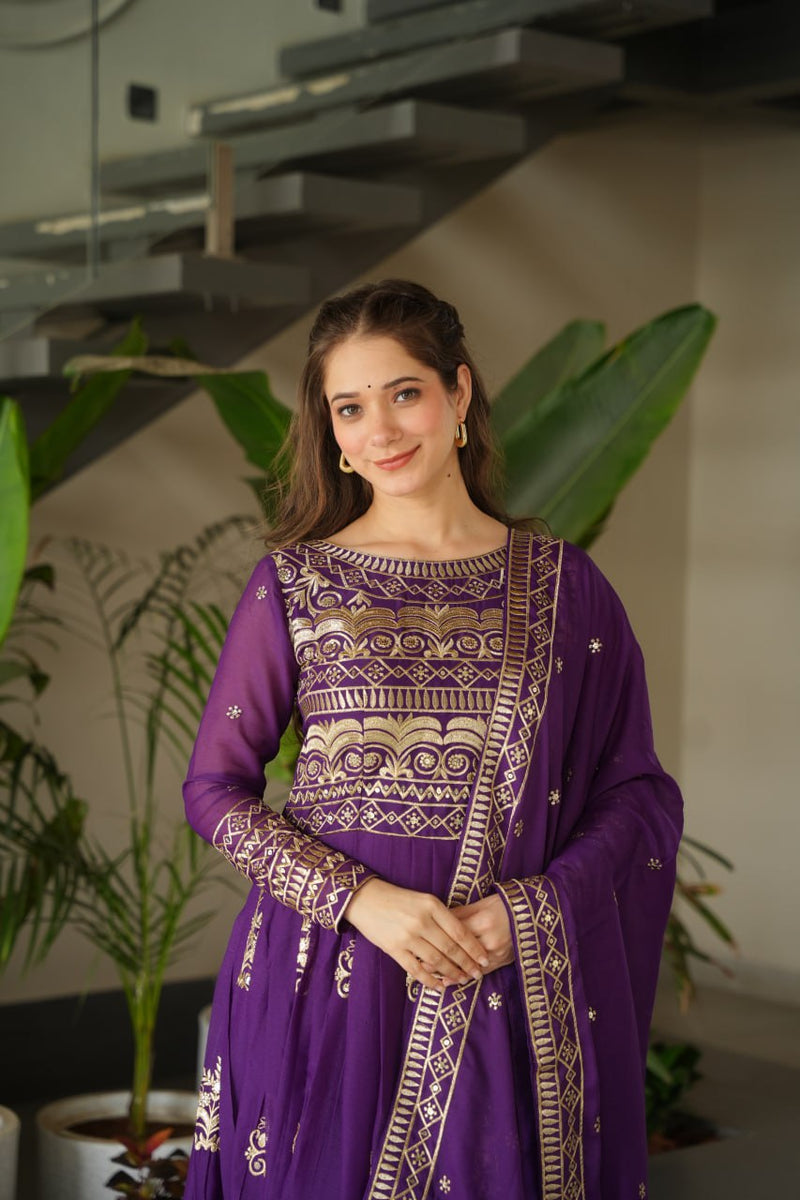 Premium Readymade Gown with Dupatta