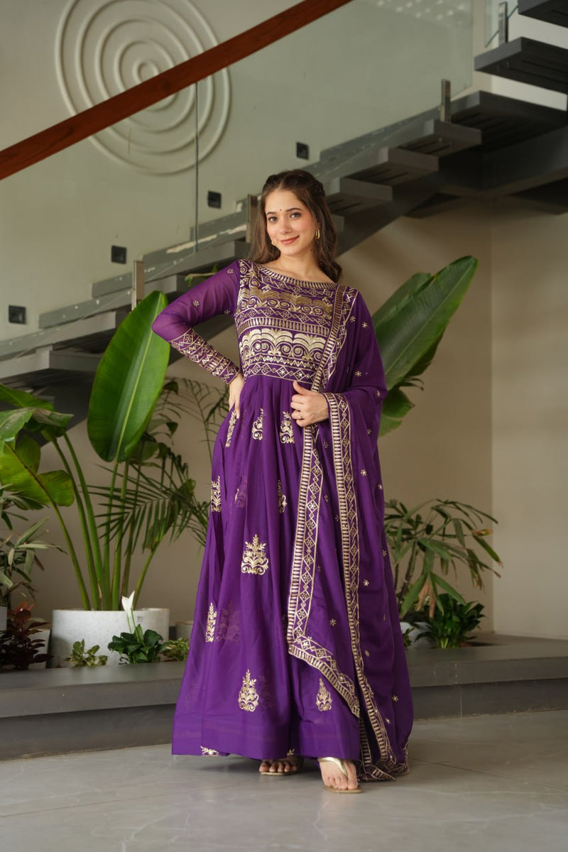 Premium Readymade Gown with Dupatta