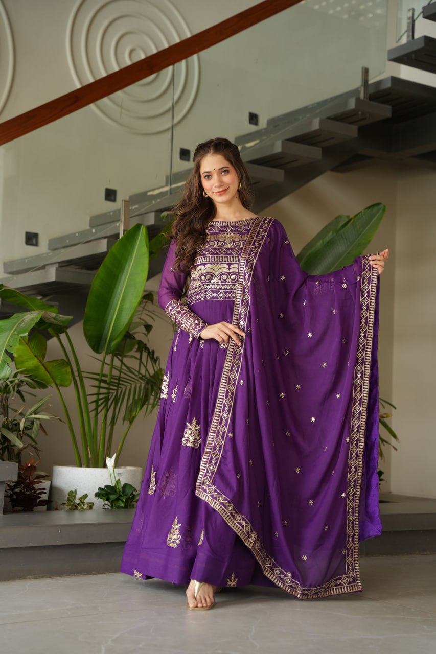 Premium Readymade Gown with Dupatta
