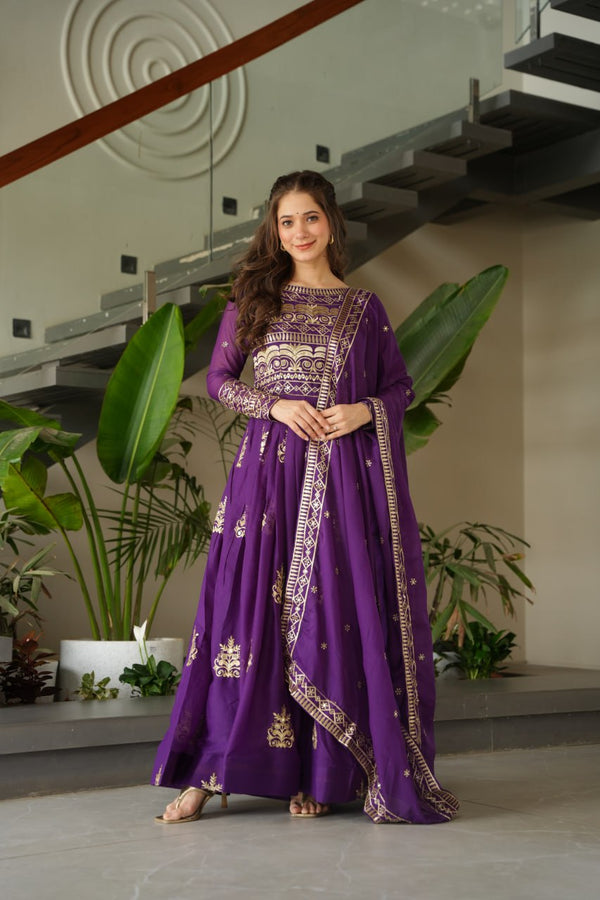 Premium Readymade Gown with Dupatta