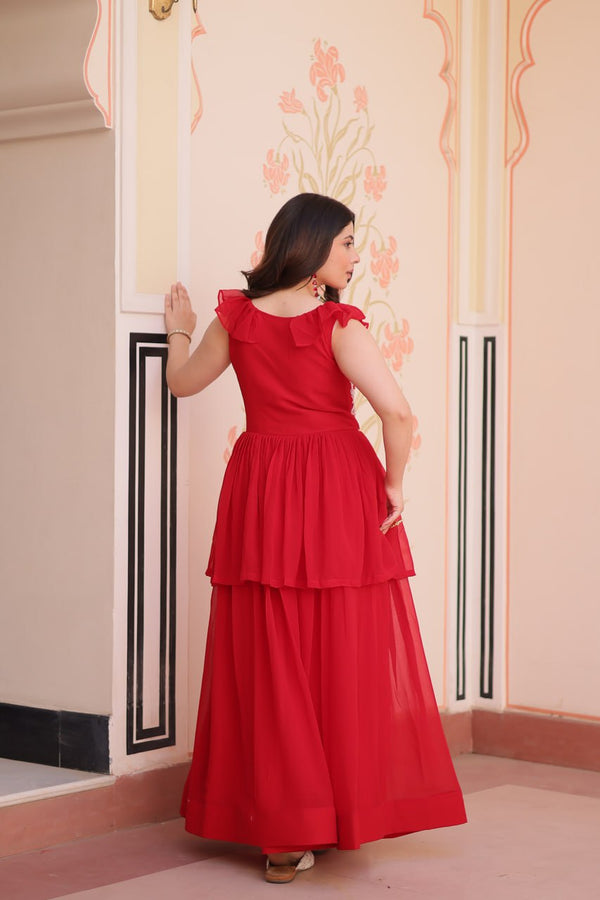 PREMIUM DESIGNER PEPLUM STYLE GOWN