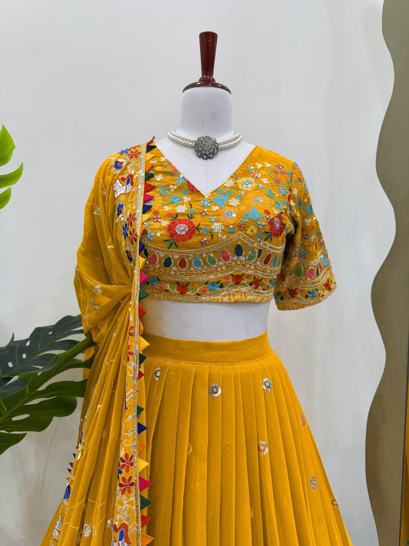New Heavy Boutique Full-Stitched Lehenga Set in Faux Georgette