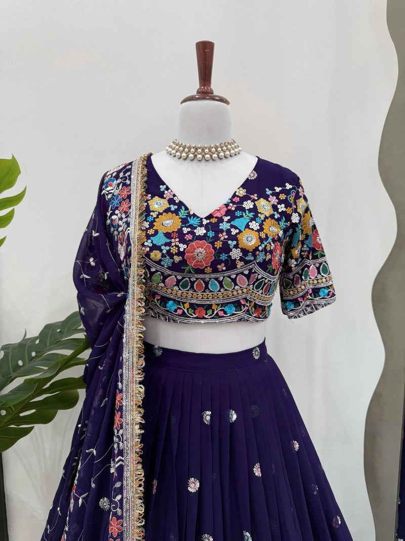 New Heavy Boutique Full-Stitched Lehenga Set in Faux Georgette