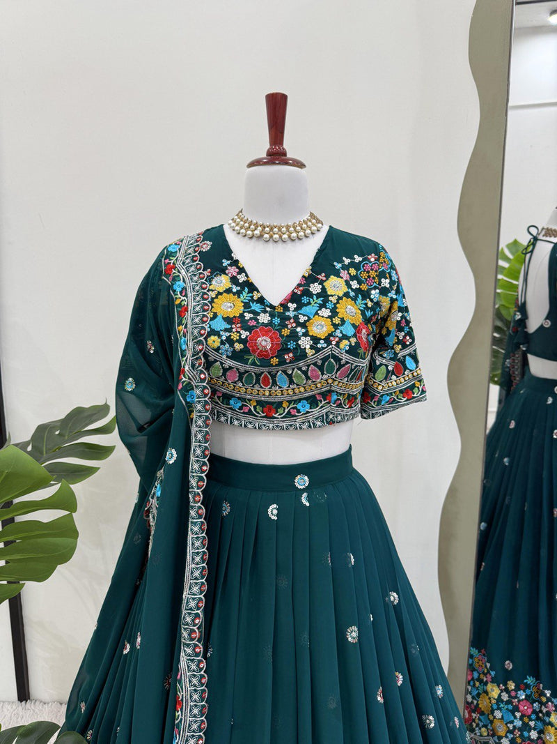 New Heavy Boutique Full-Stitched Lehenga Set in Faux Georgette