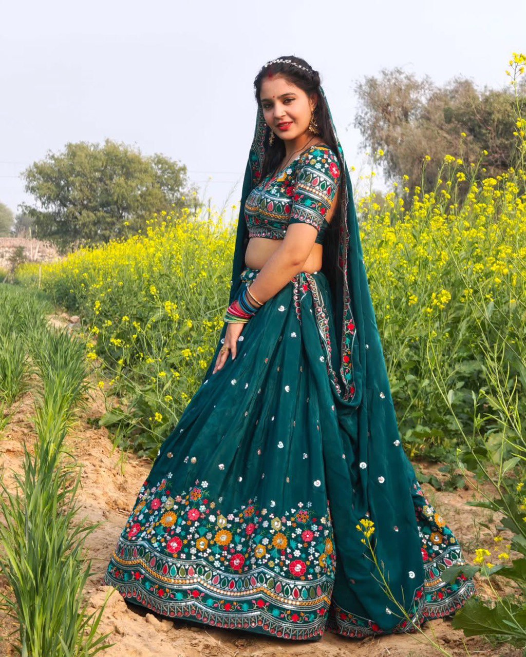 New Heavy Boutique Full-Stitched Lehenga Set in Faux Georgette