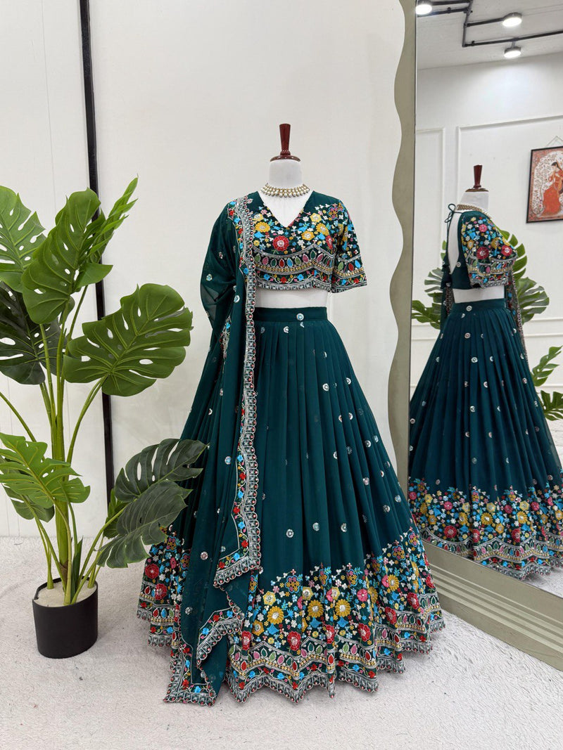 New Heavy Boutique Full-Stitched Lehenga Set in Faux Georgette