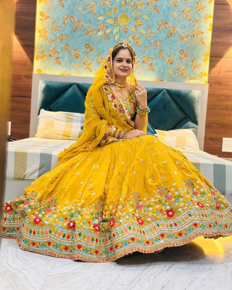 New Heavy Boutique Full-Stitched Lehenga Set in Faux Georgette