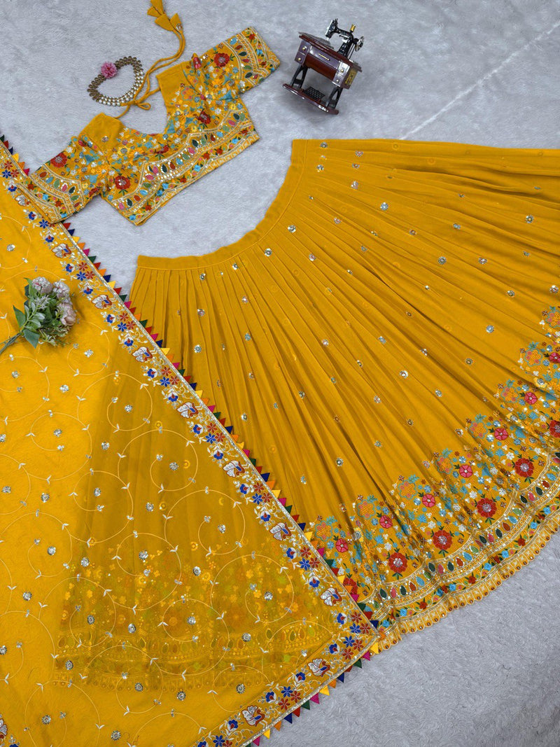 New Heavy Boutique Full-Stitched Lehenga Set in Faux Georgette