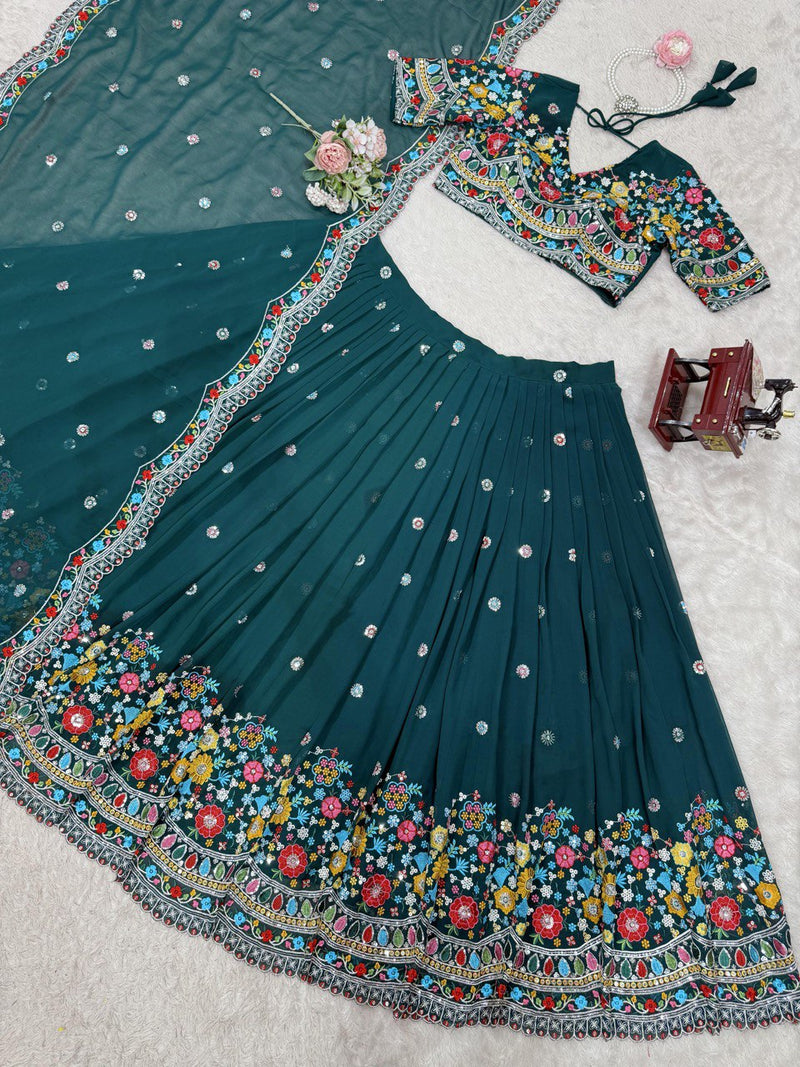 New Heavy Boutique Full-Stitched Lehenga Set in Faux Georgette