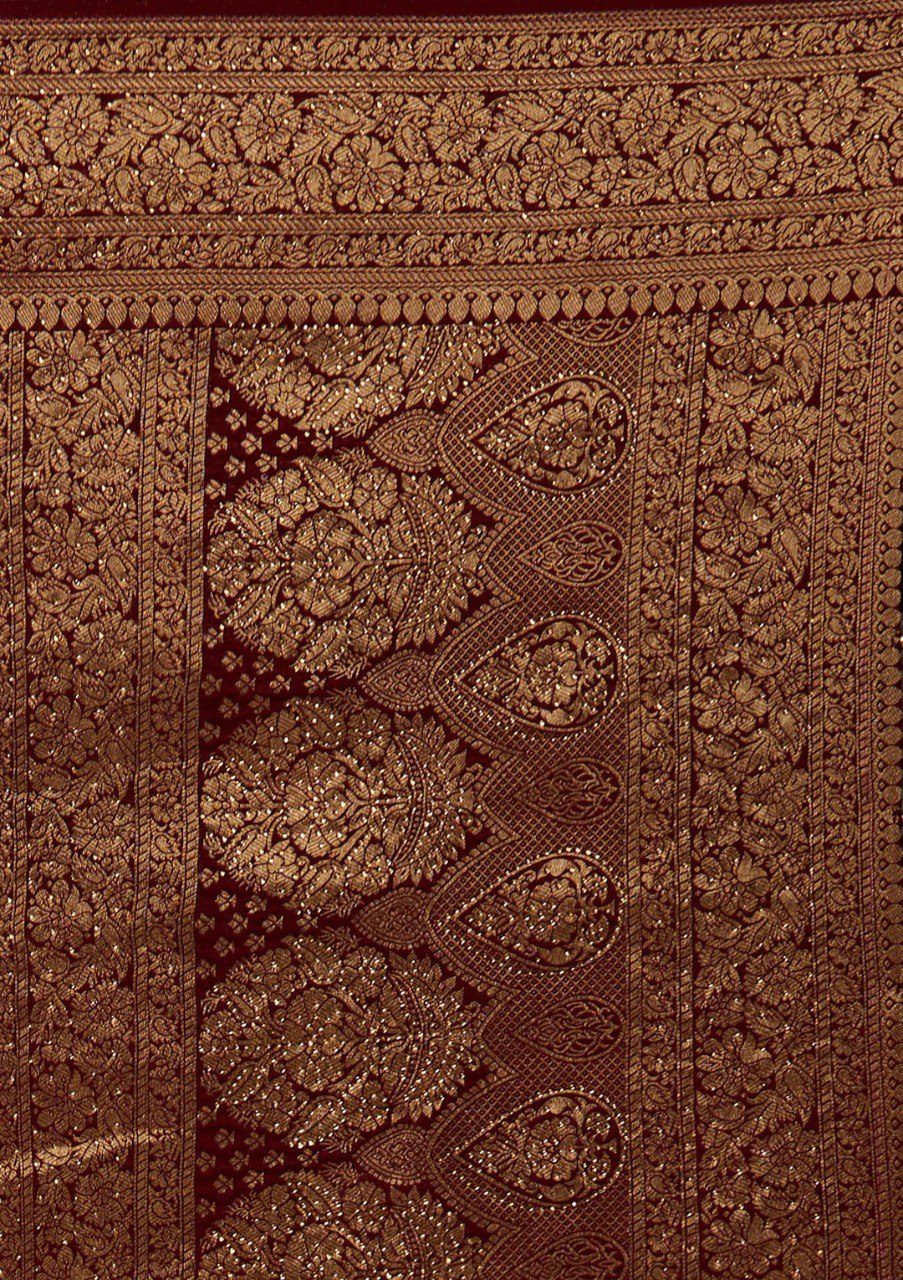 Banarasi Soft Silk Saree with Traditional Zari Motifs