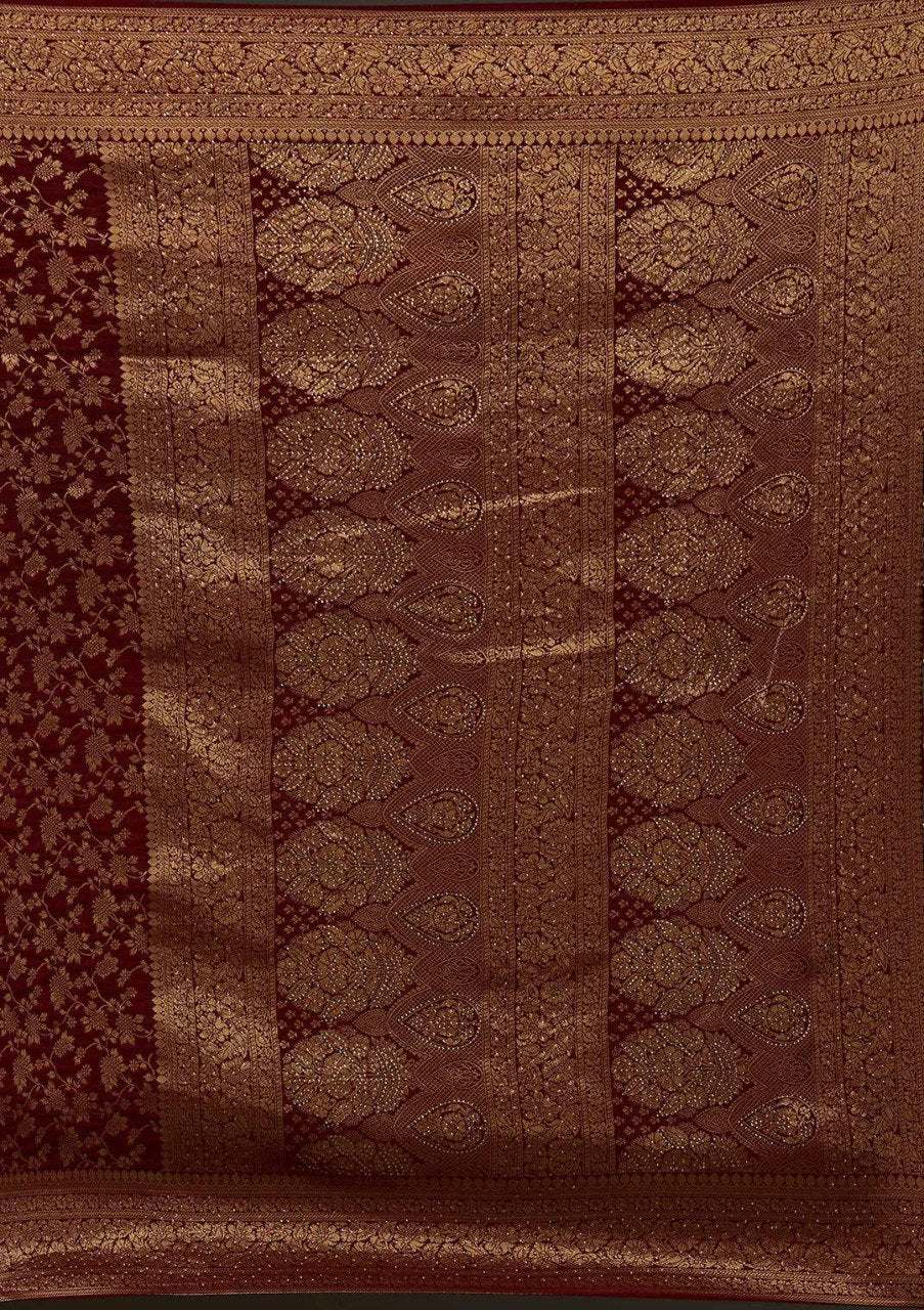Banarasi Soft Silk Saree with Traditional Zari Motifs
