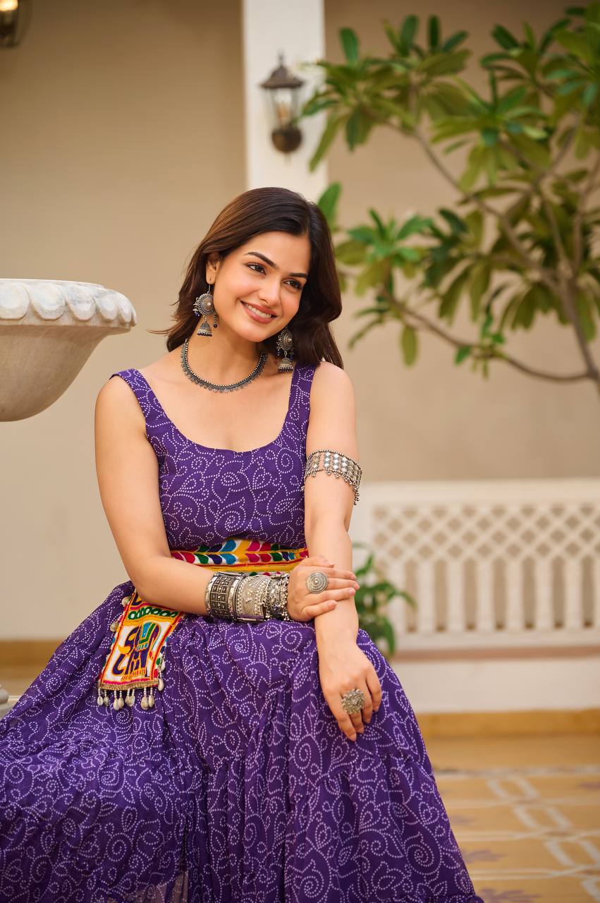 Navratri Special 12 Meter Flair Gamathi Gown Set