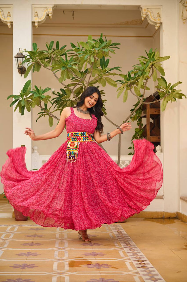 Navratri Special 12 Meter Flair Gamathi Gown Set