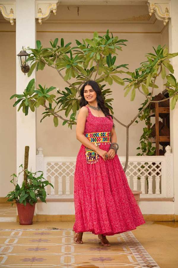 Navratri Special 12 Meter Flair Gamathi Gown Set