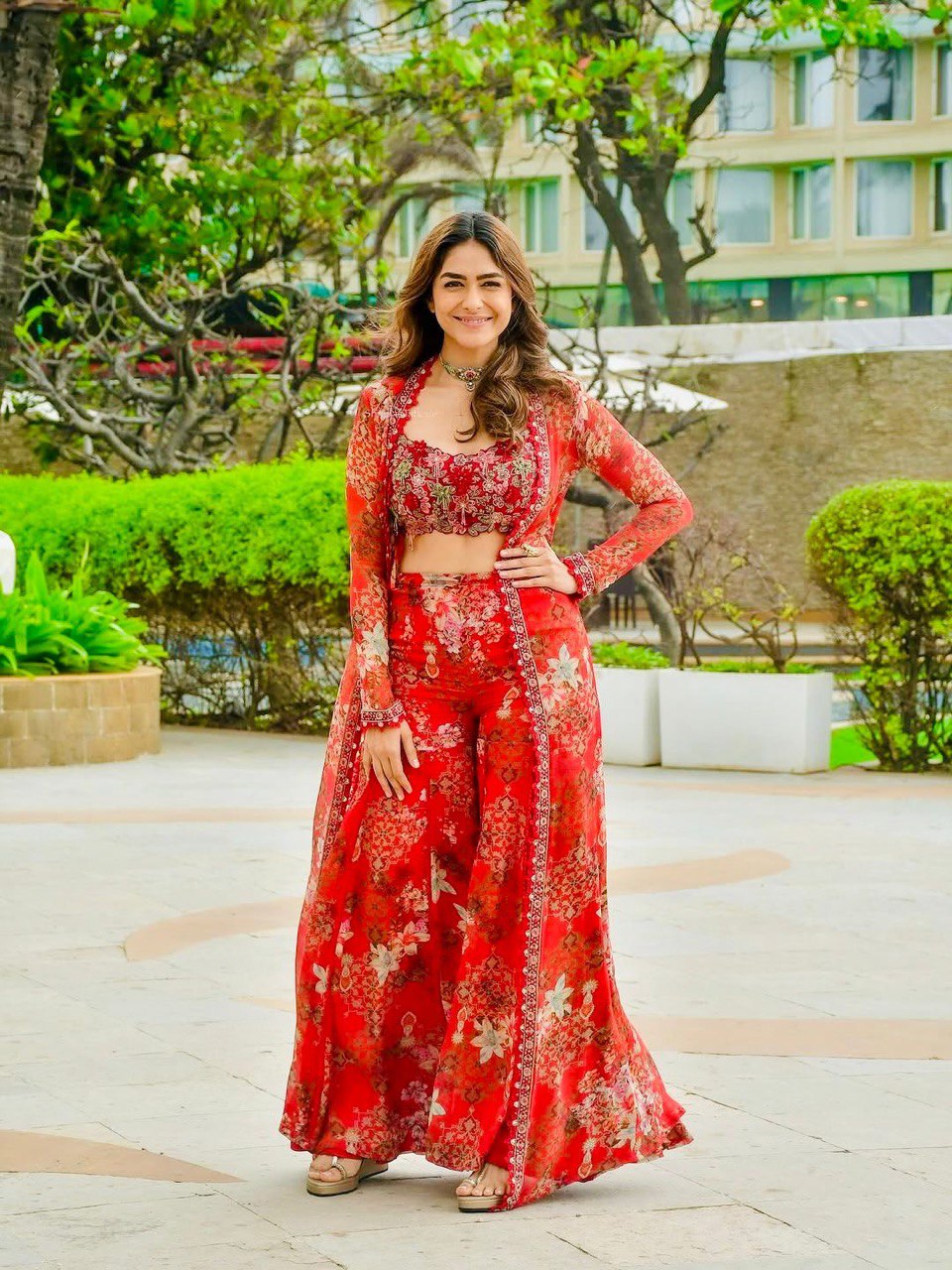 Festive Tibby Silk Sharara Set –  Wedding Special