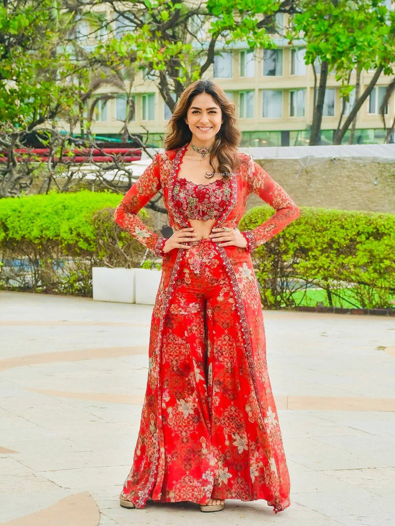 Festive Tibby Silk Sharara Set –  Wedding Special