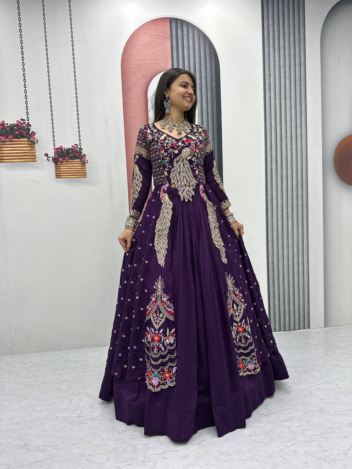 Festival Special Crop Top with Shrug & Lehenga Set