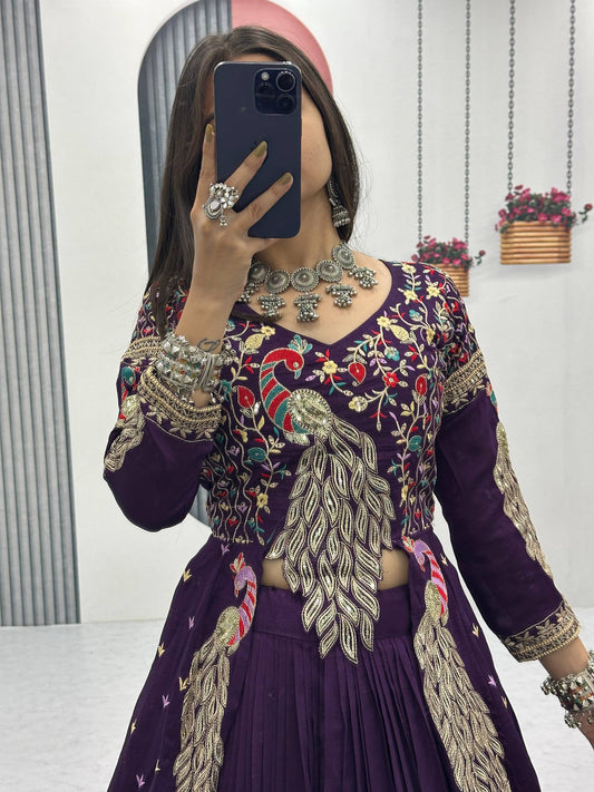 Festival Special Crop Top with Shrug & Lehenga Set