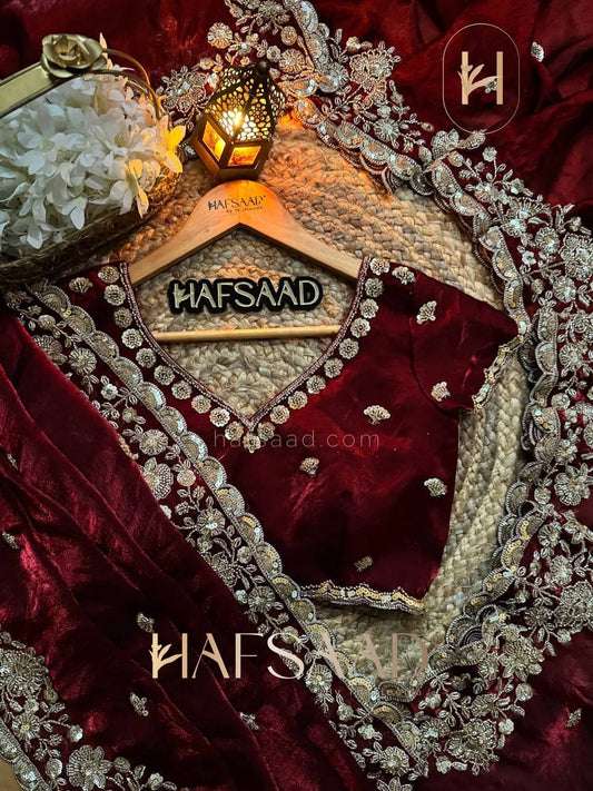 Soft Space Silk Saree with Beads & Sequins Embroidery and Designer Blouse