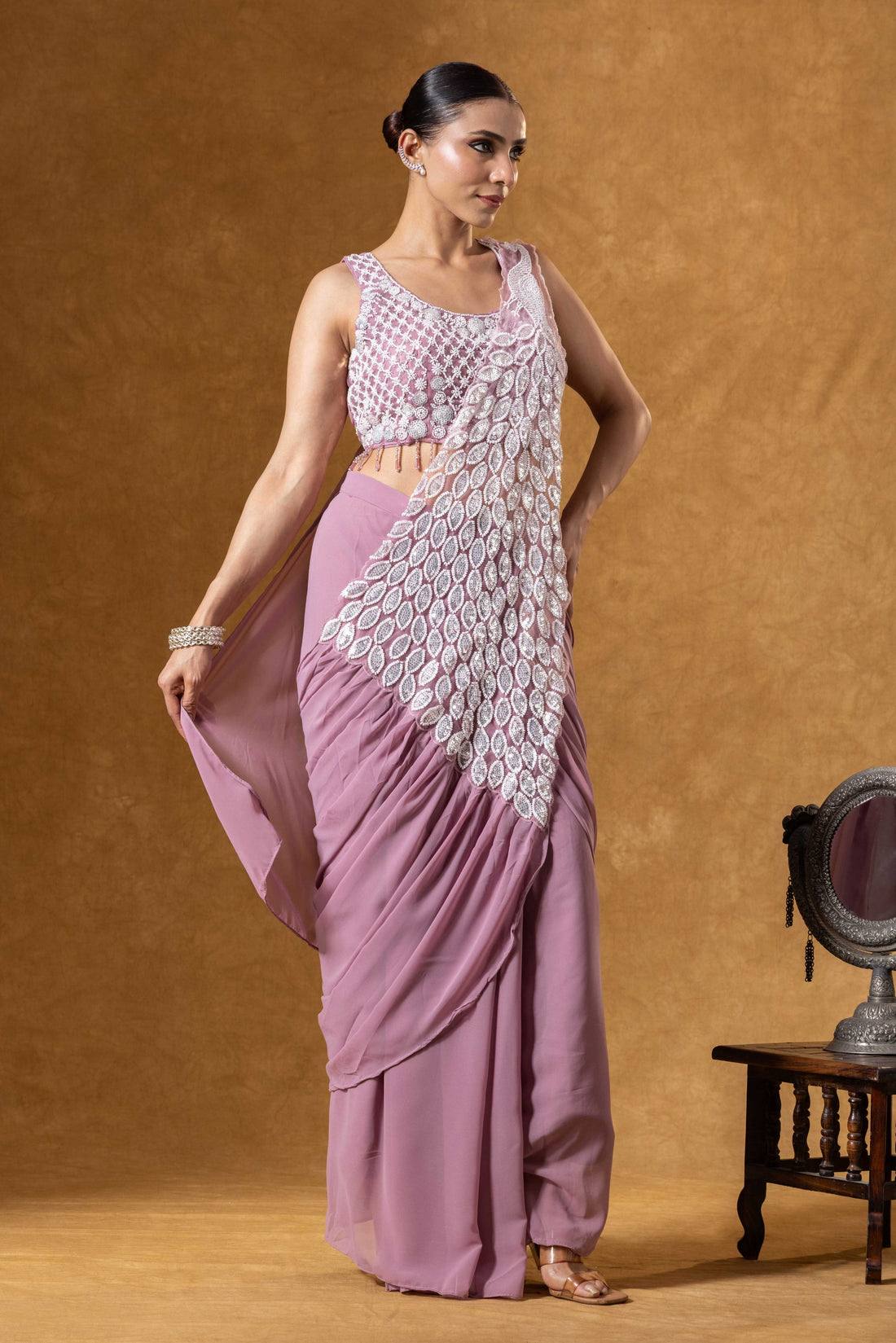 Peacock Style Ready to Wear Saree