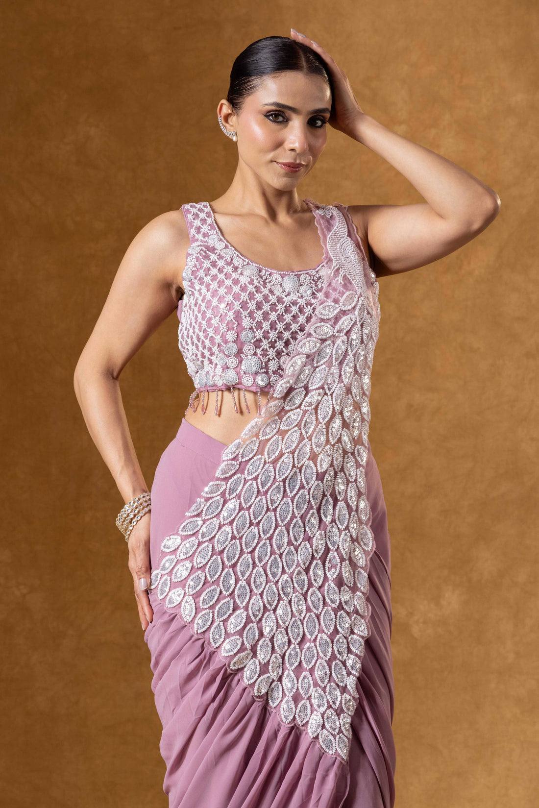 Peacock Style Ready to Wear Saree
