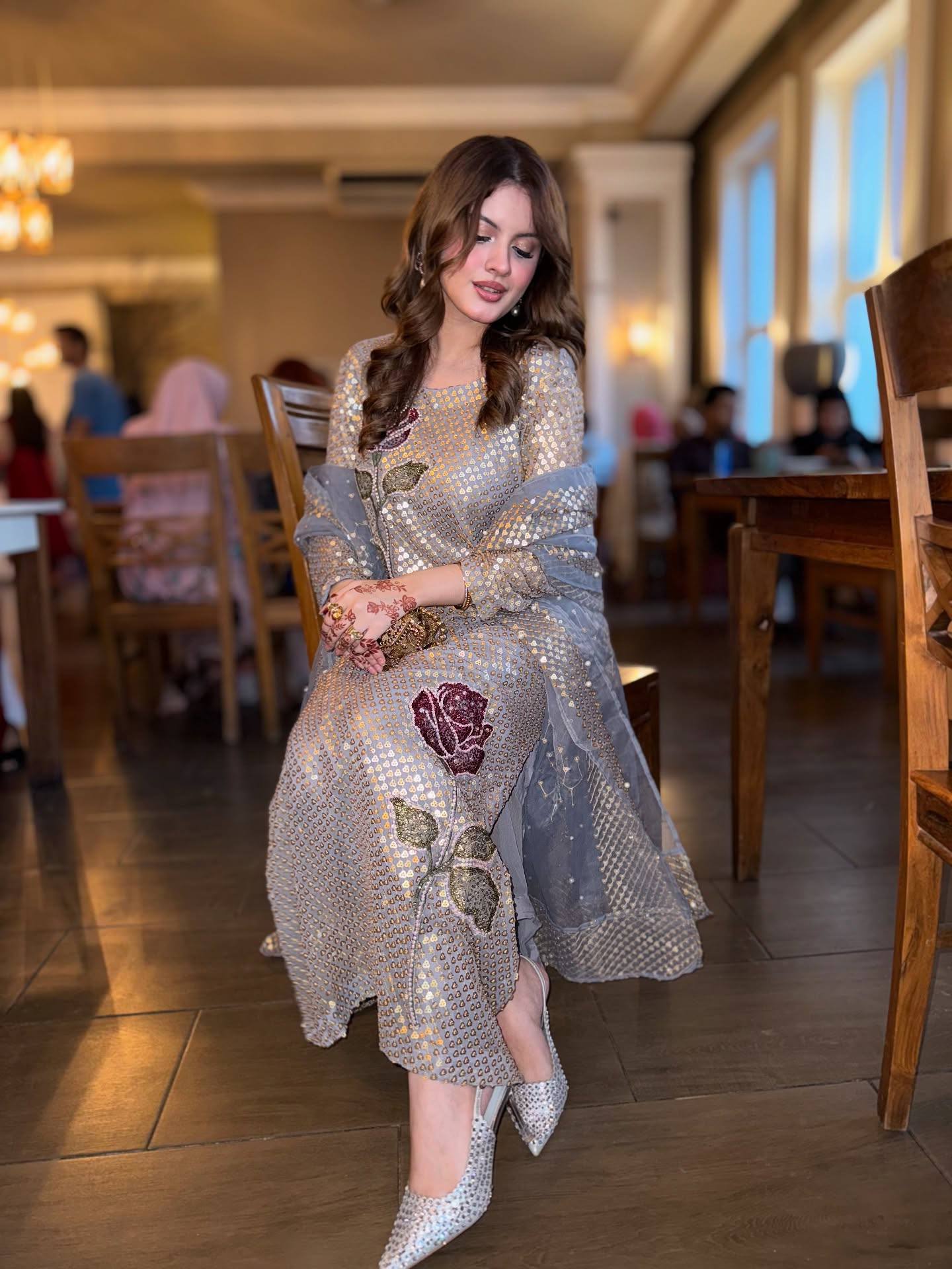 Twil Sequins Kurti Set