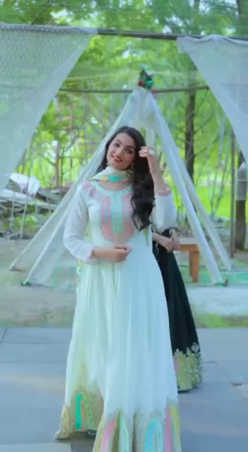 Premium Designer Party Wear Gown with Dupatta