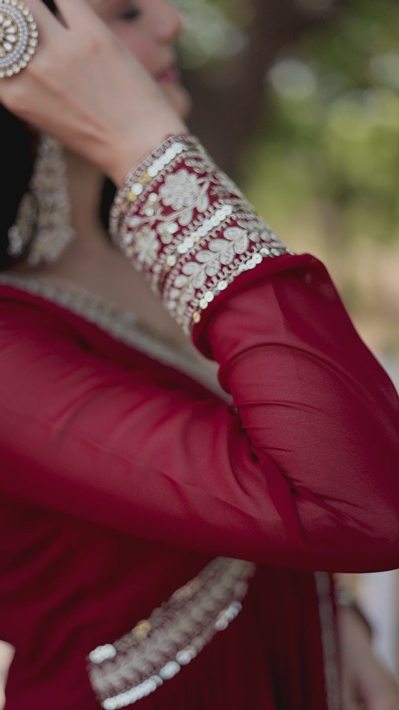 Premium Readymade Alia Cut Gown with Dupatta Set