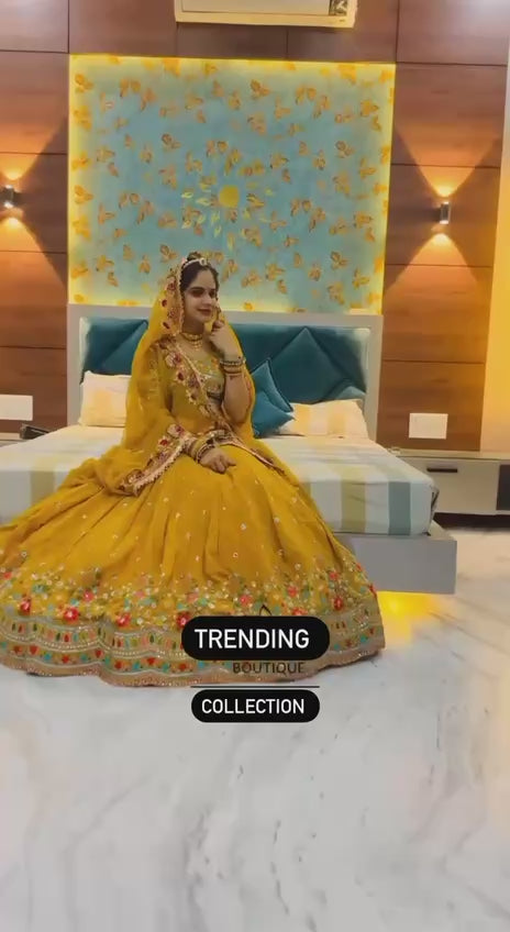 New Heavy Boutique Full-Stitched Lehenga Set in Faux Georgette