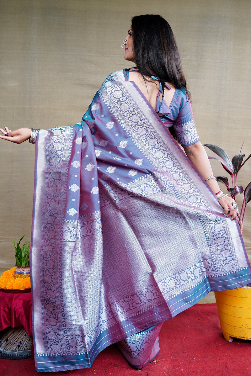 Rama  Soft Silk Maharashtrian Paithani Saree