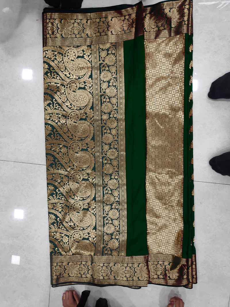 GREEN Banarasi Silk Saree