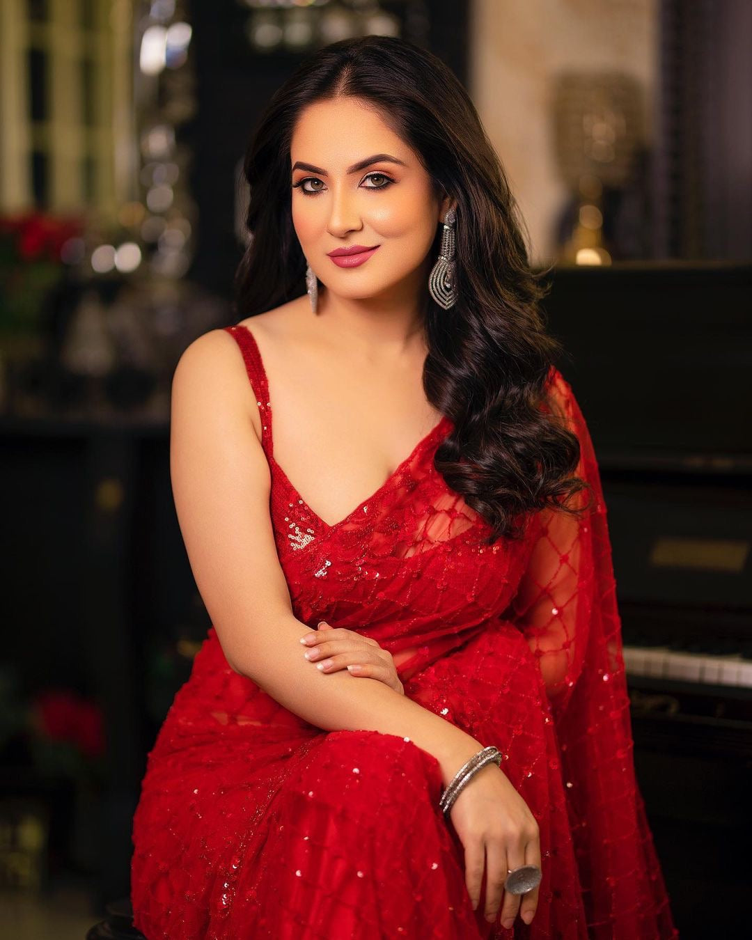 BOLLYWOOD DESIGNER SEQUINS SAREE