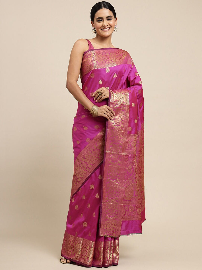 PINK Banarasi Silk Saree