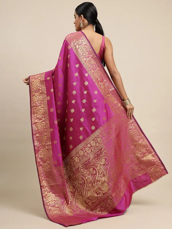 PINK Banarasi Silk Saree