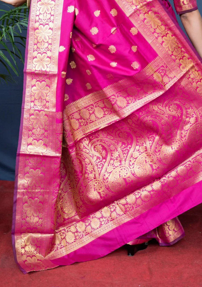 PINK Banarasi Silk Saree